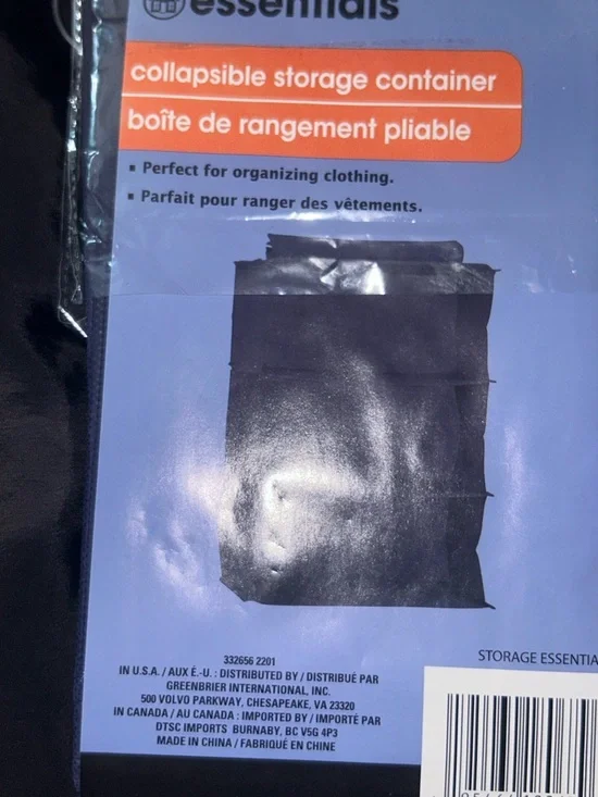 Essentials Collapsible Storage Container - Navy - Picture 2 of 3